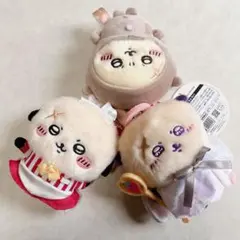 ちいかわ　ラッコ　ミニマスコットキーホルダーセット
