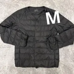 無印良品 軽量ダウン ポケッタブルノーカラージャケット　M