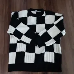 Figments チェッカーボードニットセーター