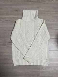 ソ*ン様 BROWNY STANDARD ケーブルニット タートルネック S ホ