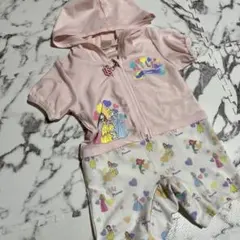 ロンパース　くすみカラー　水着　ディズニープリンセス