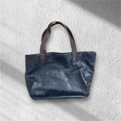 Anya Hindmarch パンチングレザー 本革　ミニトートバッグのサムネイル
