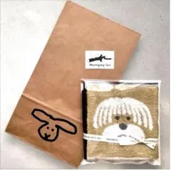 ⭐️WARMGREYTAIL FLUFFY DOG BEIGE ハンド タオル