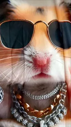 アニマルプリントTシャツ（３L）ハムスター