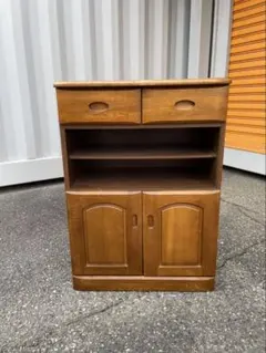 アンティーク　木製キャビネット ブラウン 収納付き