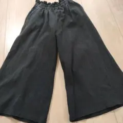 ブラック ワイドパンツ
