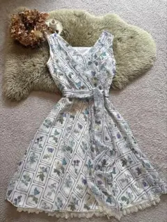 値下げ！axes femme アクシーズ　花柄ノースリーブワンピース M