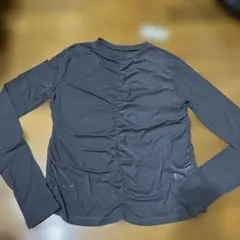 新品未使用　レディース長袖 シースルーシャツ　グレー
