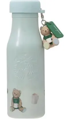 スタバ◆ジェラピケ◆ベアチャーム付きステンレスボトル