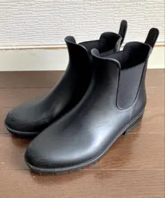 W by wpc. サイドゴアレインブーツ ブラック　S 23.0〜23.5cm