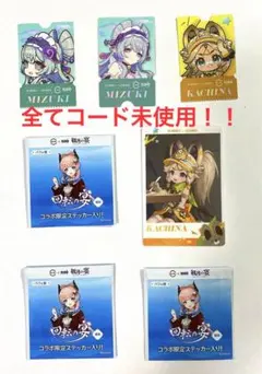 原神スシローカチーナメタリックカード&コラボ限定ステッカー&瑞希・カチーナピック