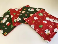 シマエナガクリスマスデザイン コースター 4枚セット