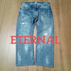 ETERNAL スーパーダメージ リメイクデニムパンツ