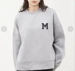 【ミラオーウェンMilaOwen 】サガラ刺繍デザインビッグトレーナー　グレー