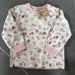 新品　アンパンマン　女の子　トップス　ピンク　薄手トレーナー　カットソー　95