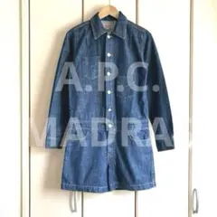A.P.C. MADRAS デニムコンビネゾン XS