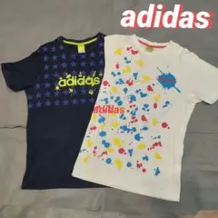 adidas Tシャツ2枚セット M 星柄 ペイント