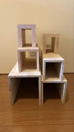 木製スタッカブル収納棚