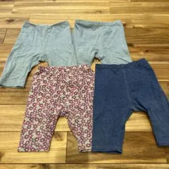 UNIQLO ベビーパンツ 80cm 4点セット 7分丈ズボン　スパッツ