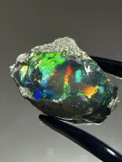 37ct】エチオピア オパール 原石 天然石 鉱物 標本 鉱石 ブルー - メルカリ