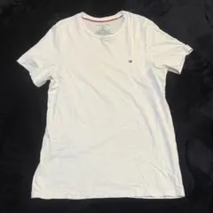 トミーヒルフィガー　TOMMY 白 Tシャツ 刺繍ロゴ Sサイズ　デート
