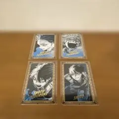 僕のヒーローアカデミア　箔押しクリアカードコレクション　4枚セット