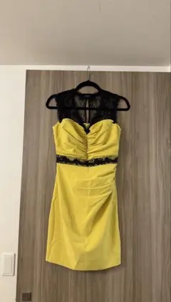 Vanessa Heart イエロー タイトドレス、キャバドレス M