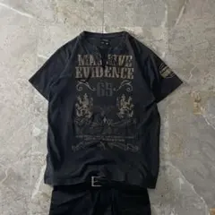 archive lace-up henley s/s T grunge fadeのサムネイル