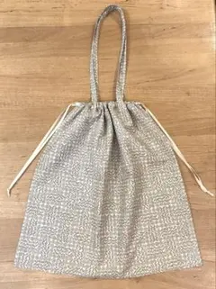 スリーピングローズ　ミナペルホネン×リバティ　ドローストリングトートバッグ