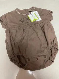 新品　80 半袖ロンパース　ブラウン　ミニー　ディズニー