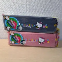 Hello Kitty クッションセット ピンク& ネイビー2個セット