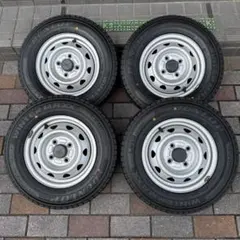 145/80R12 ダンロップスタッドレスタイヤホイールセット軽トラ軽バス軽バンのサムネイル