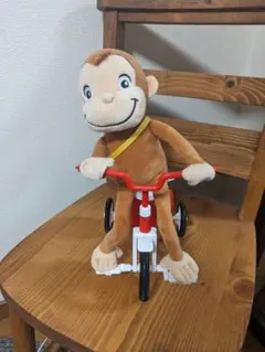 おさるのジョージ 三輪車 ぬいぐるみのサムネイル