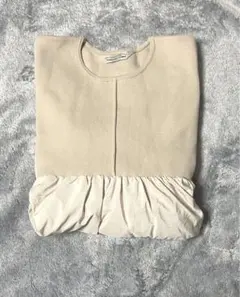 TORRAZZO DONNA フリル付きトップス ベージュ　フリーサイズ