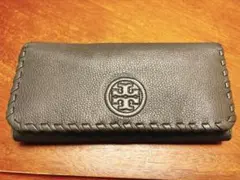 【たありえ様専用】Tory Burch 黒 レザー 長財布 編み込みデザイン