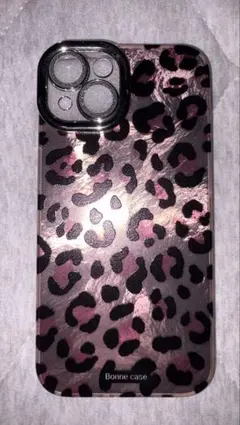 Bonne case iPhone14用ケース ピンクのヒョウ柄
