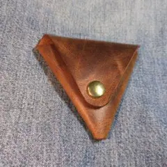 イタリアンレザー　小銭入れ　コインケース　ヌメ革　ハンドメイド