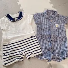 夏の男の子ロンパース