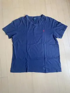 Polo Ralph Lauren ネイビー Vネック Tシャツ XL