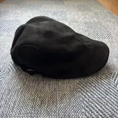 ハンチング帽 　レザー帽子　 キャップ 　ベレー帽　おしゃれ帽　送料無料ブラック