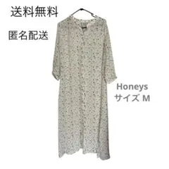 【Honeys】花柄シャツワンピース