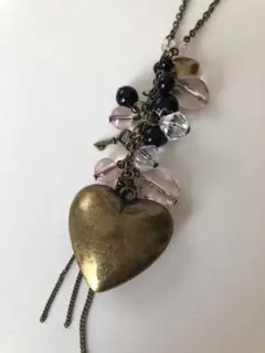 ハート　ロングネックレス