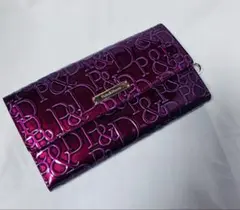 【Pinky&Dianne】ドルチェラメ入りエナメル長財布 ボルドーカード大容量のサムネイル