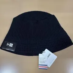 NEW ERA ブラック ニットバケットハット