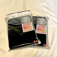 【新品】ユニクロ ヒートテック メンズ クルーネックT 九分袖 2枚セット