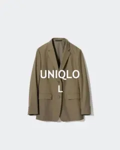 新品タグ付き UNIQLO テーラードジャケットL カーキ ビジネス カジュアル