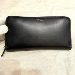 【週末限定値下げ】Dior 長財布 レザー ブラック 黒 ディオールのサムネイル