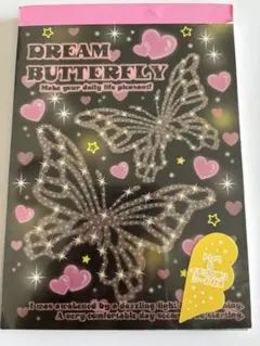 BUTTERFLY 蝶 メモ帳 メモレター 平成レトロ GAL シール香り付き
