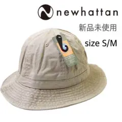 新品未使用 ニューハッタン コットン メトロハット ベージュ カーキ S/M