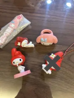 マイメロディ フィギュア・ストラップ 4点セット